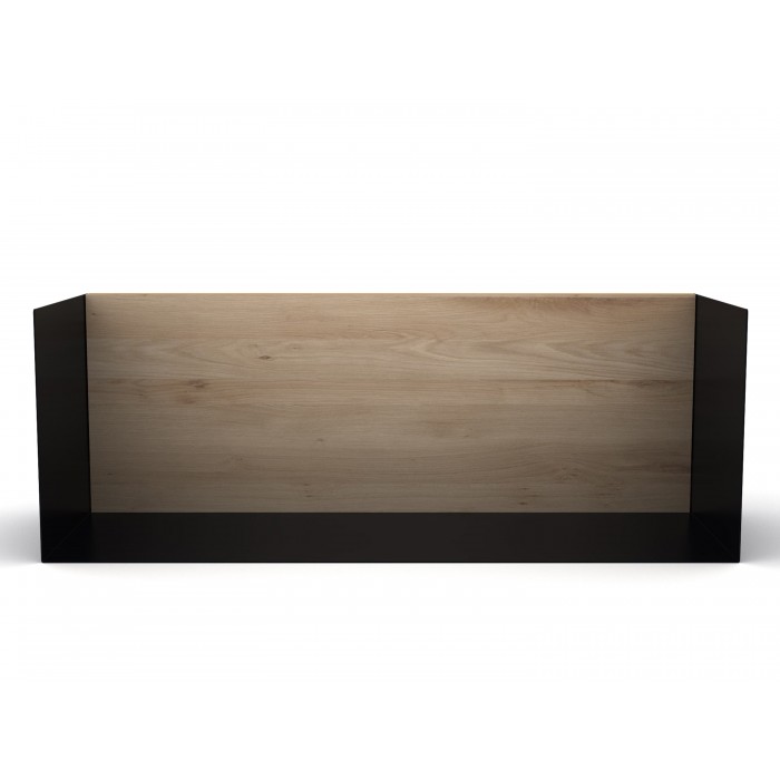 Ethnicraft Oak U Shelf - M – Black W55/D20/H20cm-26202